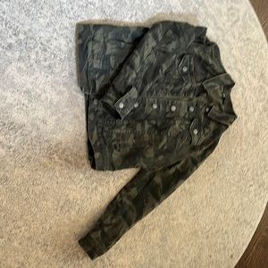 Denim jacket cami print